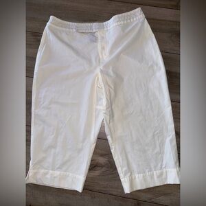Athleta white crop pants size medium
